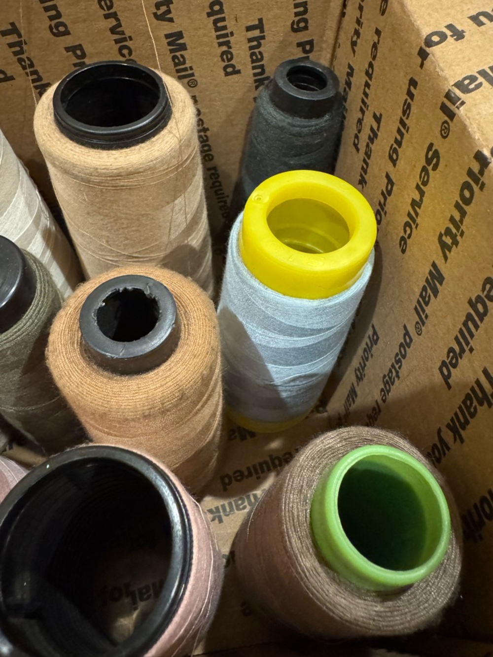 Assorted Sewing Thread Spools - Neutral & Pastel Colors - Picture 3 of 4